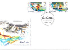 #919-920 Moldova - 2016 Summer Olympics, Rio de Janeiro, First Day Cover