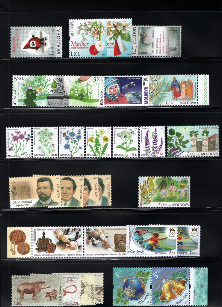2016 Moldova Year Set (MNH)