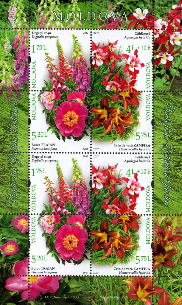 #946 Moldova - Flowers M/S (MNH)