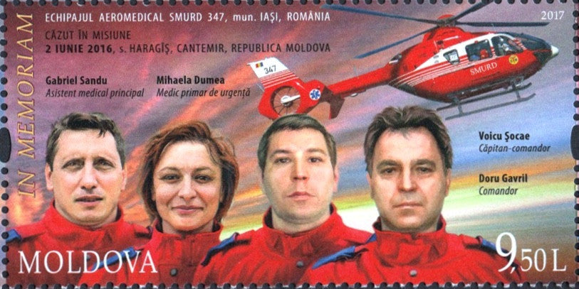#947 Moldova - In Memory of Emergency Rescue Crew (MNH)