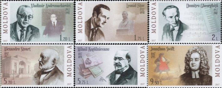 #960-965 Moldova - Famous Men, Set of 6 (MNH)