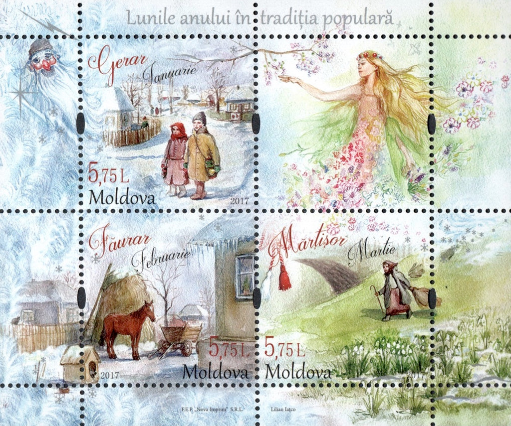 #932 Moldova - Months of the Year S/S (MNH)