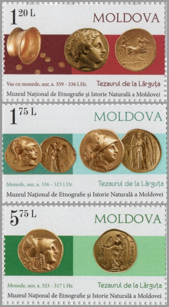 #984-986 Moldova - Ancient Coins From Larguta Treasure, Set of 3 (MNH)
