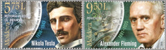 #982-983 Moldova - Nikola Tesla and Alexander Fleming, Set of 2 (MNH)