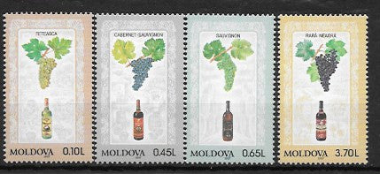 #225-228 Moldova - Wines of Moldova (MNH)