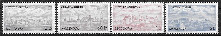 #287-290 Moldova - Medieval Fortresses (MNH)