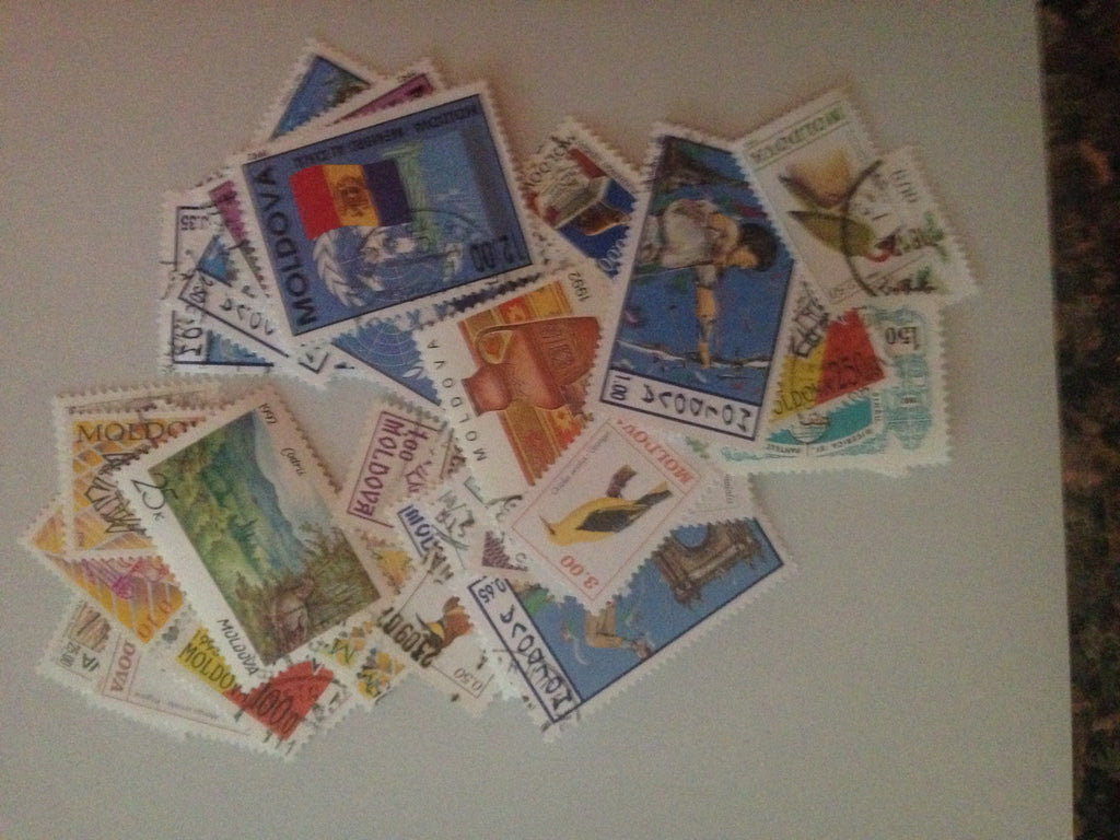 Moldova Stamp Packet (50 Different Stamps) (MLH & Used)