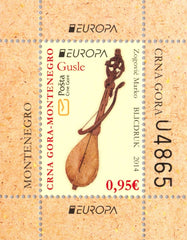 #360a Montenegro - 2014 Europa: Musical Instruments S/S (MNH)