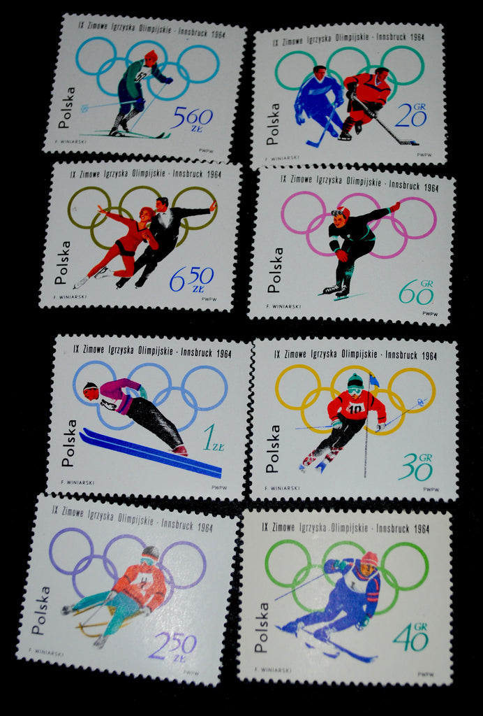#1198-1205 Poland - 9th Winter Olympic Games (MNH)