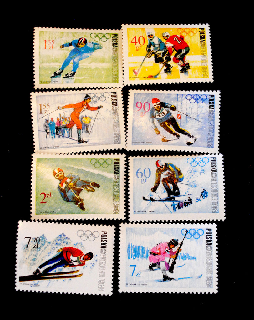 #1561-1568 Poland - 10th Winter Olympic Games (MNH)