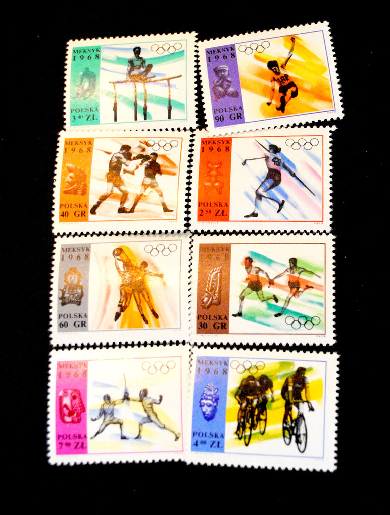 #1594-1601 Poland - 19th Olympic Games (MNH)