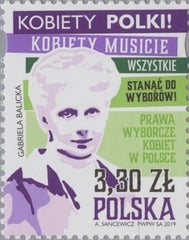 #4463 Poland - Women's Suffrage in Poland, 101st Anniv. (MNH)