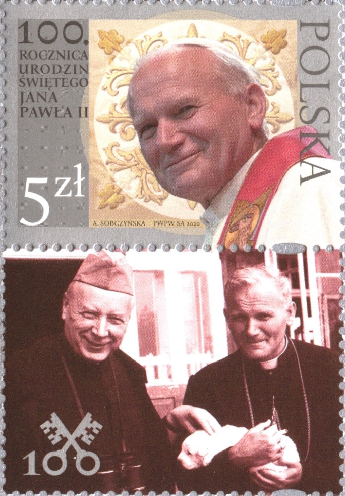 Poland - 2020 Pope John Paul II + Label (MNH)