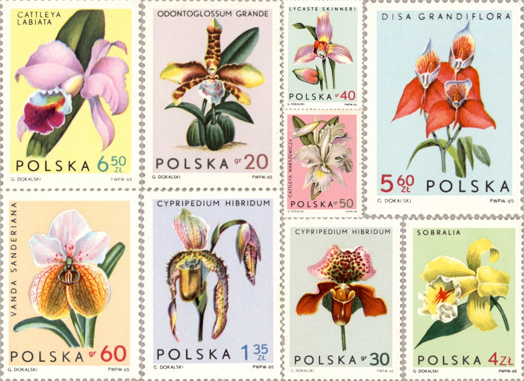 #1346-1354 Poland - Orchids (MNH)