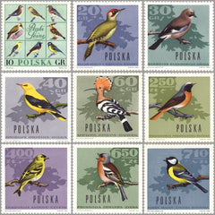 #1452-1460 Poland - Birds in Natural Colors (MNH)