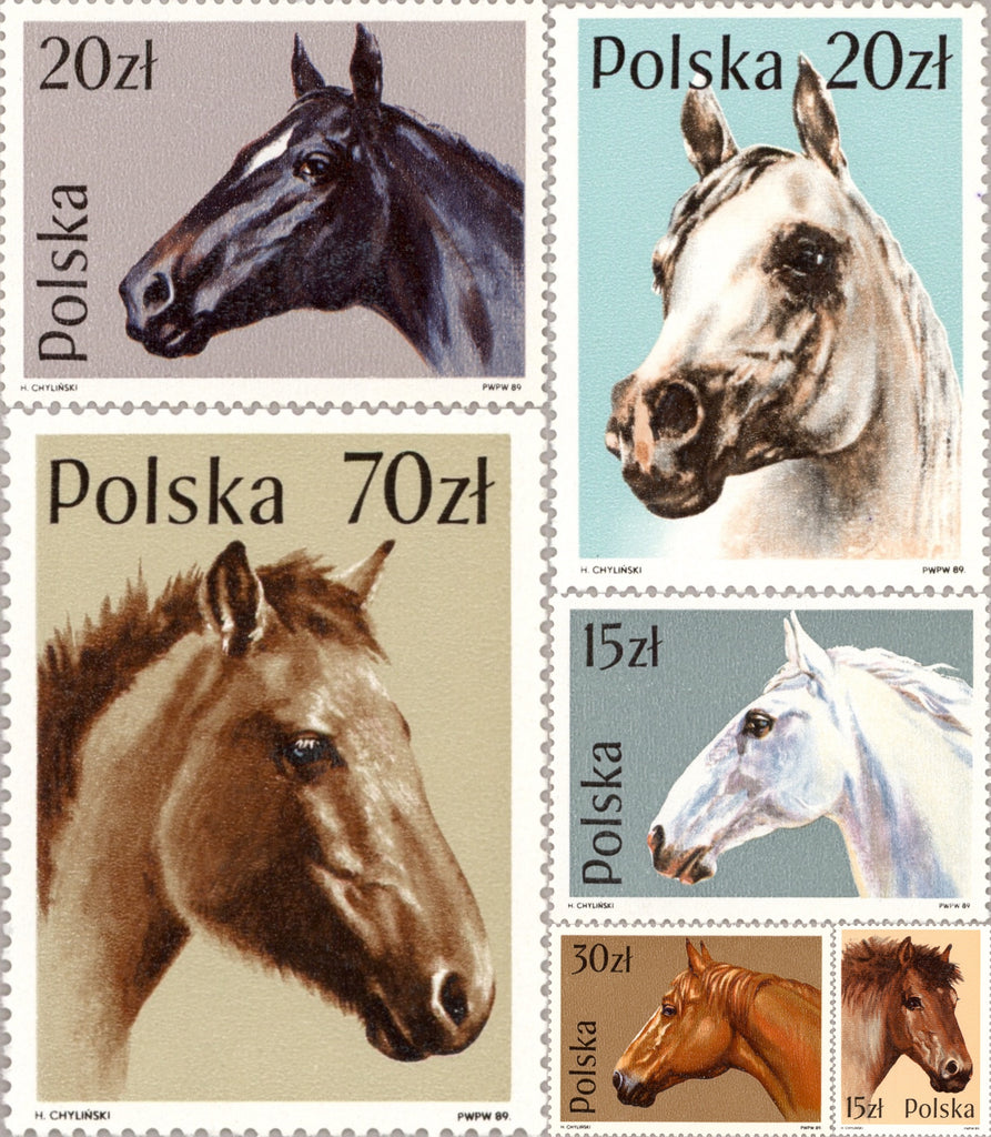 #2894-2899 Poland - Horses (MNH)