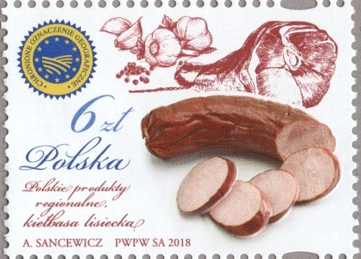#4351 Poland - Polish Regional Products: Lisiecka Sausage (MNH)