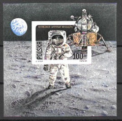 #2910a Poland - First Moon Landing, 20th Anniv., Imperf S/S (MNH)