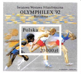 #3099 Poland - OLYMPHILEX '92, Barcelona S/S (MNH)