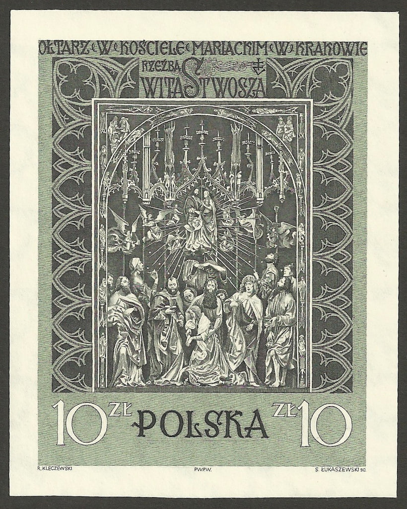 #931 Poland - The Assumption of the Virgin, Imperf. M/S (MNH)