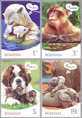#6341-6344 Romania - Animals and Thought Balloons, Set of 4 (MNH)