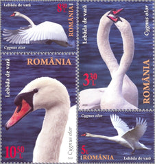 Romania - 2020 The Danube Delta Swans, Set of 4 (MNH)