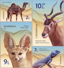 Romania - 2021 Desert Fauna, Set of 4 (MNH)
