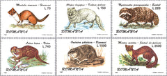 #4135-4140 Romania - Fur-Bearing Animals (MNH)