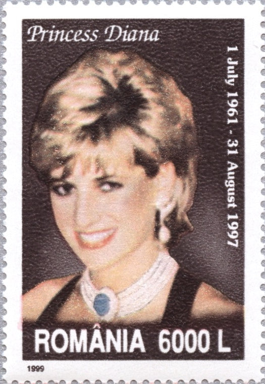 #4335 Romania - 1999 Princess Diana (MNH)