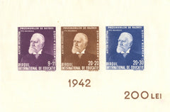 #B191 Romania - Titu Maiorescu S/S (MNH)
