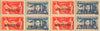 #B318-B325 Romania - Nos. B290 and B291 Surcharged in Various Colors (MNH)