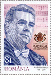 #6068 Romania - Marin Constantin, Founder of Madrigal Choir (MNH)