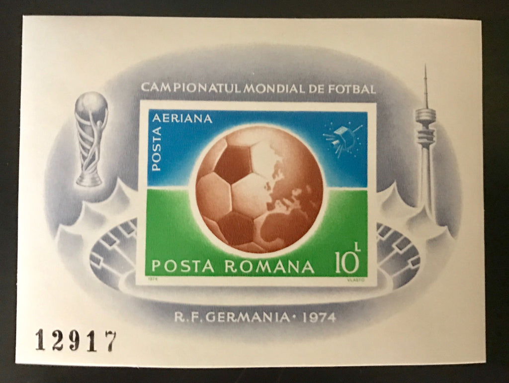 #2500 Romania - World Cup Soccer Championship, Imperf. S/S (MNH)