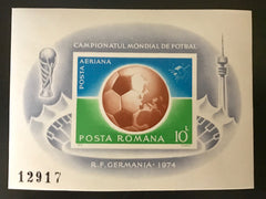 #2500 Romania - World Cup Soccer Championship, Imperf. S/S (MNH)
