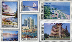 #3078-3083 Romania - Resort Hotels and Beaches (MNH)