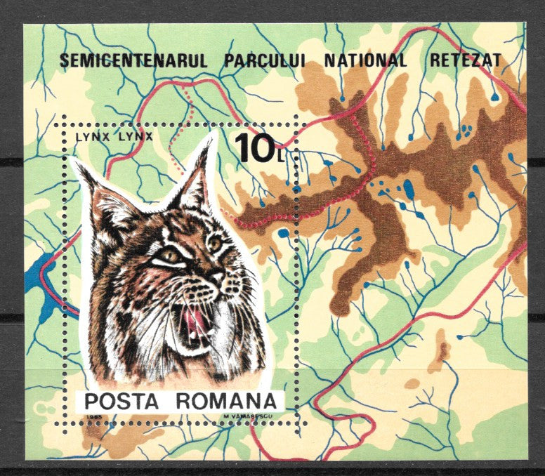 #3307 Romania - Retezat Natl. Park, 50th Anniv. S/S (MNH)
