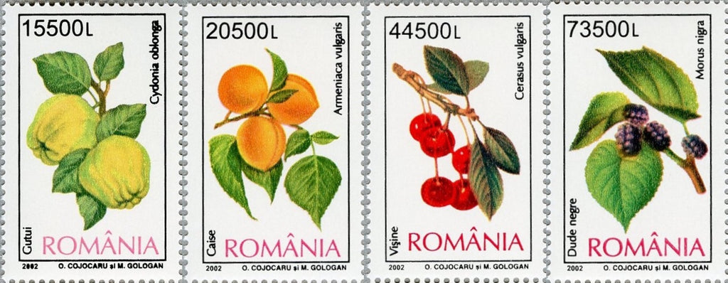 #4547-4550 Romania - Fruit, Set of 4 (MNH)