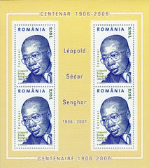 #4803a Romania - Leopold Sedar Senghor S/S (MNH)