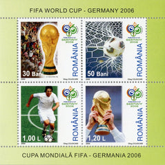 #4842a Romania - 2006 World Cup Soccer Championships S/S (MNH)