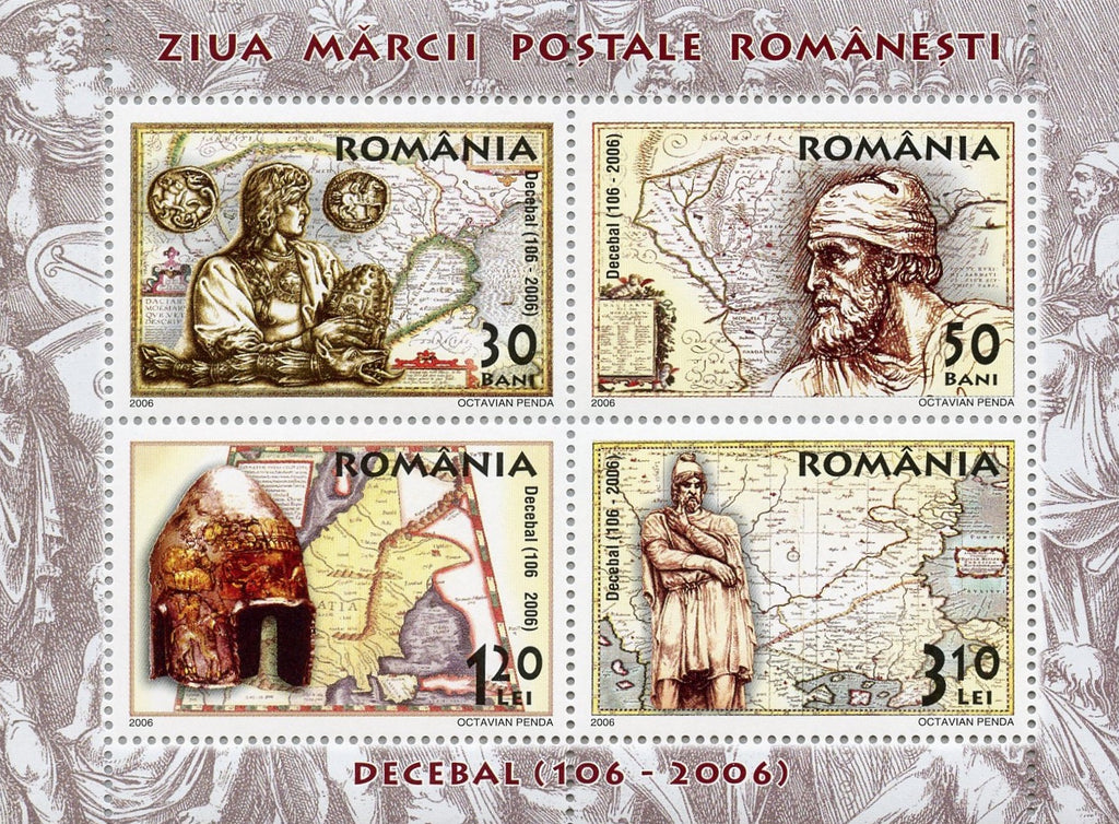 #4851a Romania - Decebalus, Dacian King S/S (MNH)