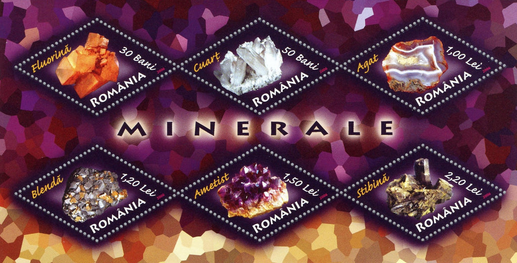 #4857a Romania - Minerals S/S (MNH)