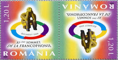 #4880 Romania - 11th Francophone Summit, Tête-Bêche Pair (MNH)