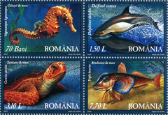 #4916-4919 Romania - Black Sea Fauna, Set of 4 (MNH)