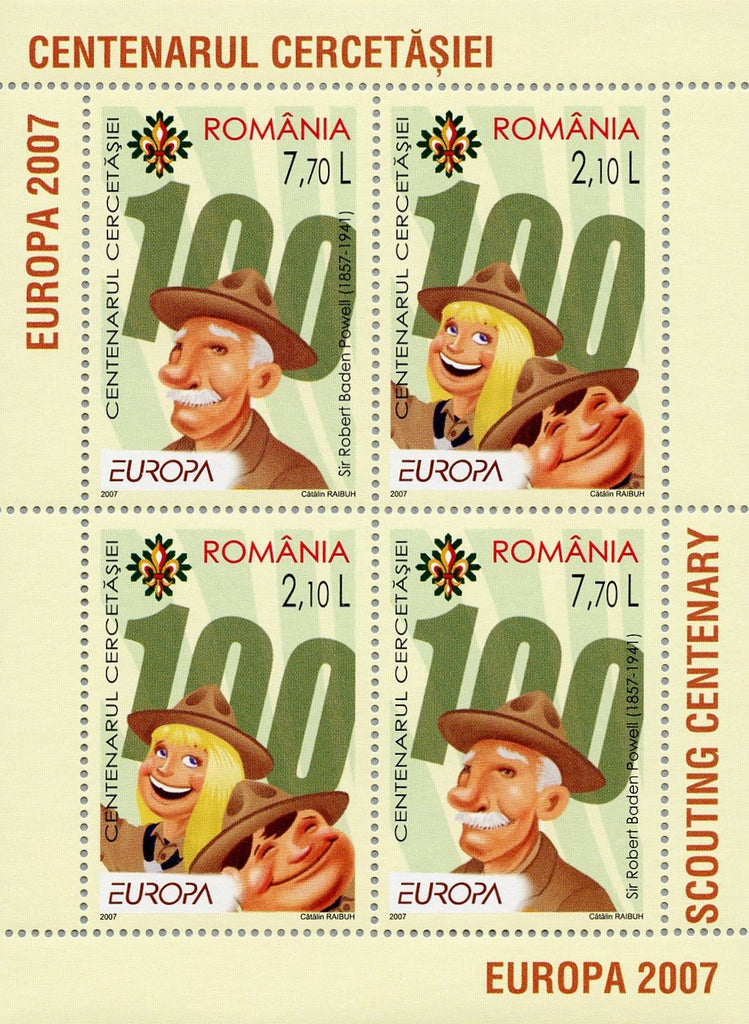 #4942b Romania - 2007 Europa: Scouting, Cent. S/S (MNH)