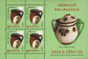 #4978a-4985a Romania - 2007 Pottery Baskets, Cups and Pitchers, 8 M/S (MNH)