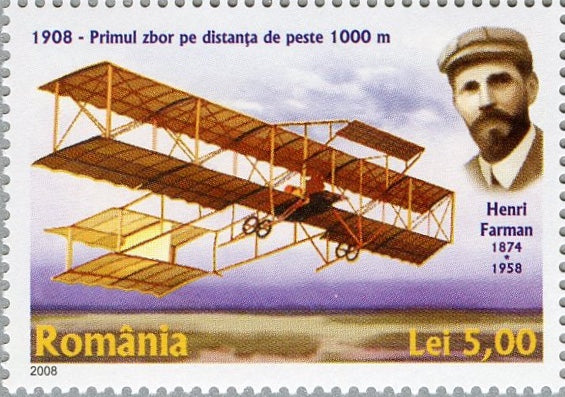 #5018 Romania - Henri Farman (MNH)