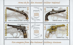 #5022a Romania - Firearms in Natl. Military Museum S/S (MNH)