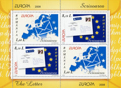 #5042a Romania - 2008 Europa: Writing Letters S/S (MNH)