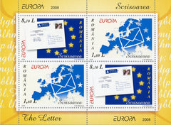 #5042b Romania - 2008 Europa: Writing Letters S/S (MNH)