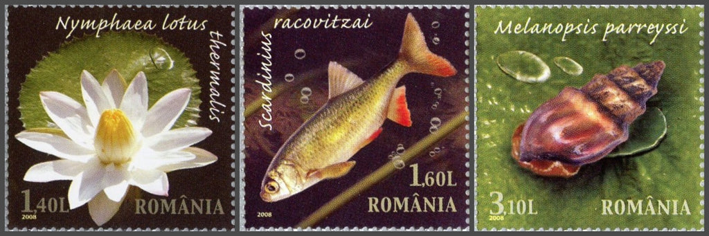 #5081-5083 Romania - Flora and Fauna of Paraul Petea Nature Reserve (MNH)